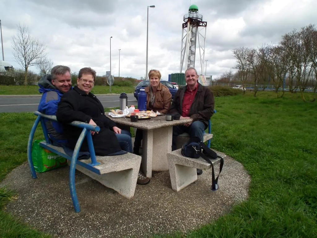 A picnic lunch enroute to lille